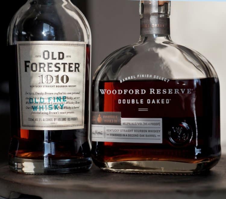 old forester 1910 vs woodford reserve double oak front