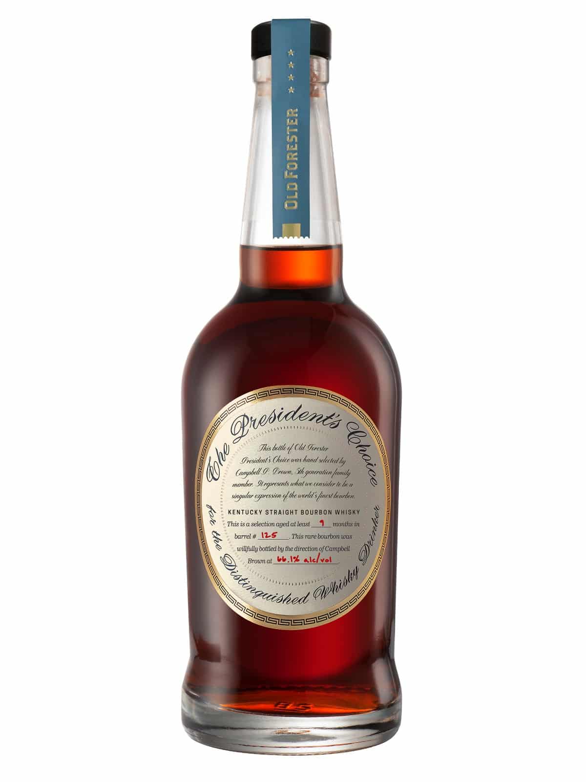 Old Forester President's Choice Bourbon 32 Old Forester President Choice bourbon featured