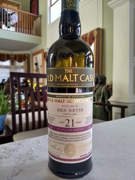 ben nevis 21 old malt cask