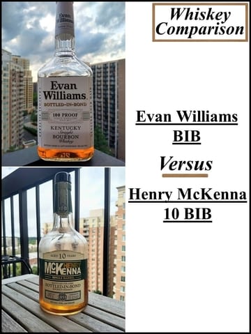Evan Williams BIB vs Henry McKenna 10 BIB
