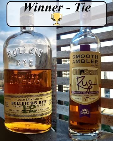 Bulleit 12 rye vs smooth ambler 7 year rye winner