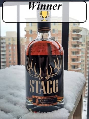 stagg jr 7 vs woodford batch proof winner