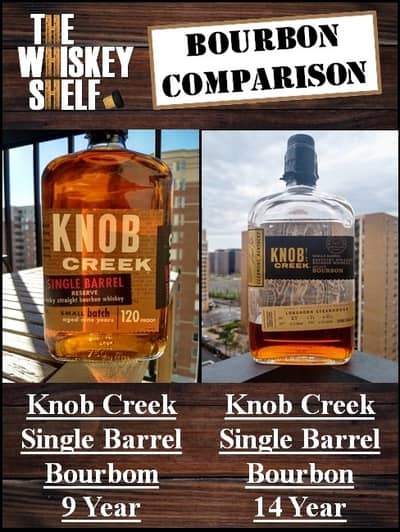 knob creek single barrel 9 year vs 14 year 1 compressed