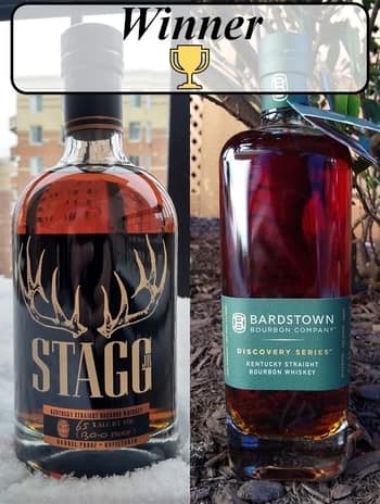 stagg jr 7 vs bardstown bourbon company discovery 2 winner
