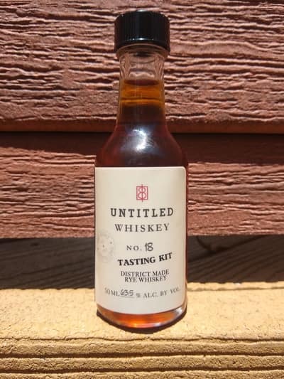 one eight district made rye single barrel cask strength compressed