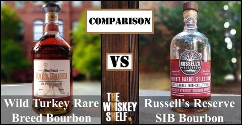 Wild Turkey Rare breed vs Russell's Reserve SIB TW Select 2