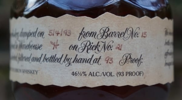 blanton's red 1993 barrel info