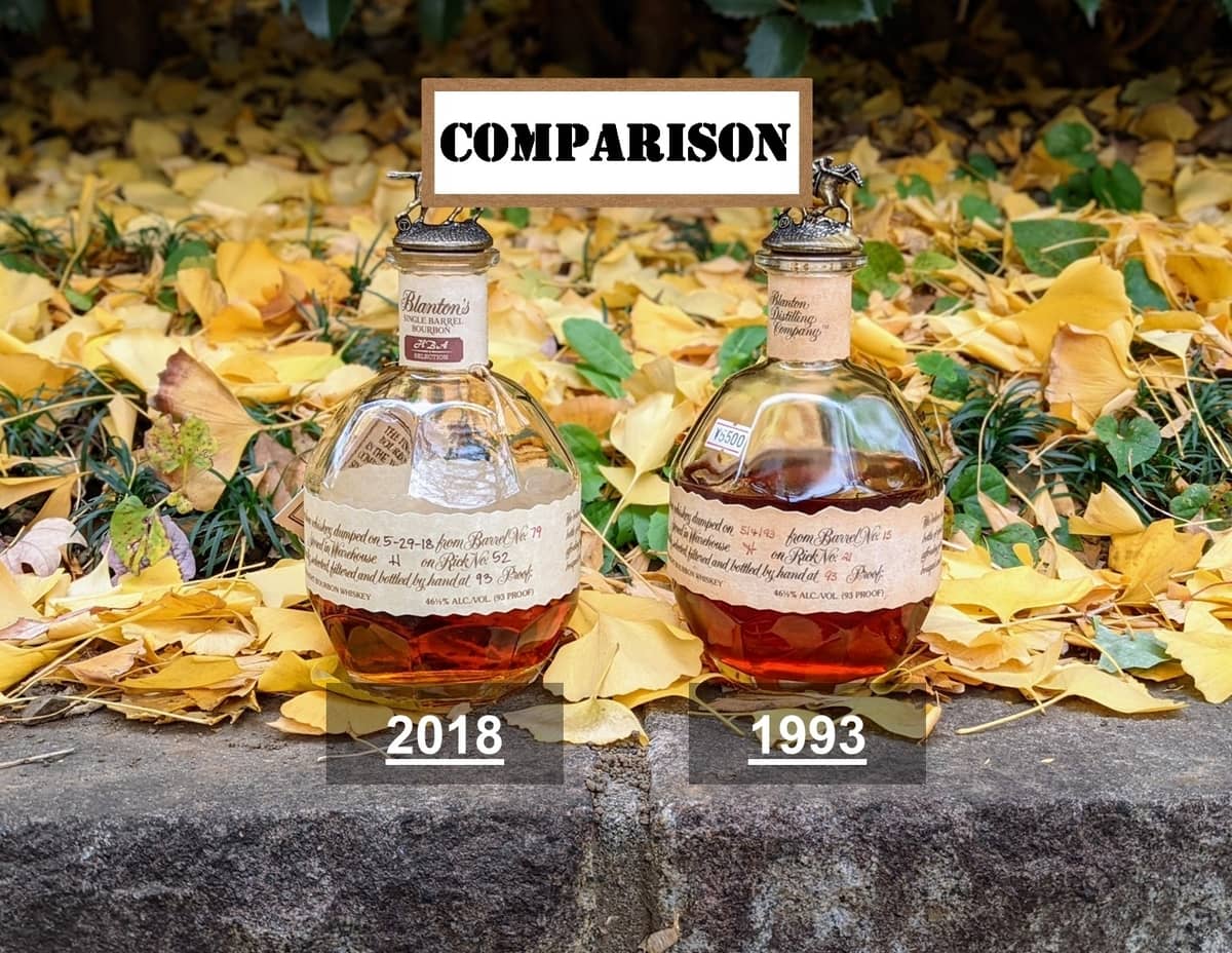 blanton's red old vs new comparison