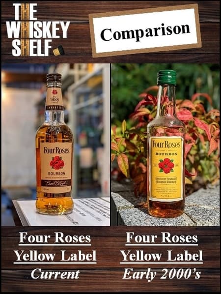 four roses yellow label old vs new 1