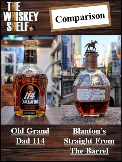 old grand dad 114 vs blanton's straight from the barrel comparison