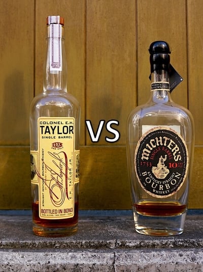 eh taylor single barrel vs michter’s 10 year single barrel featured image