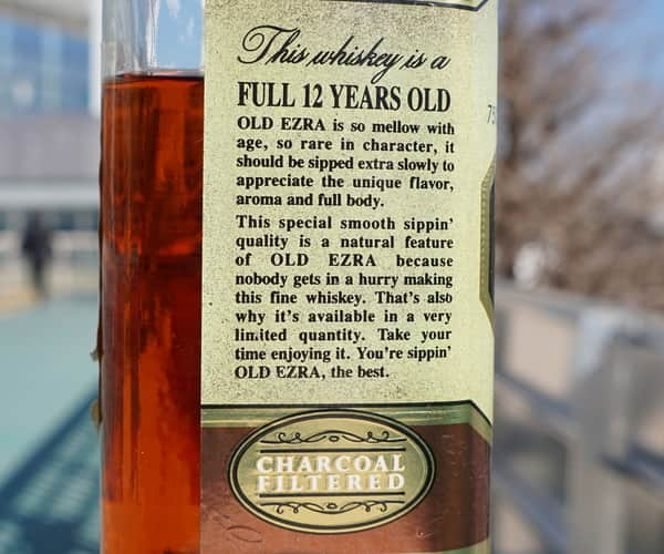 old ezra 12 year side 1