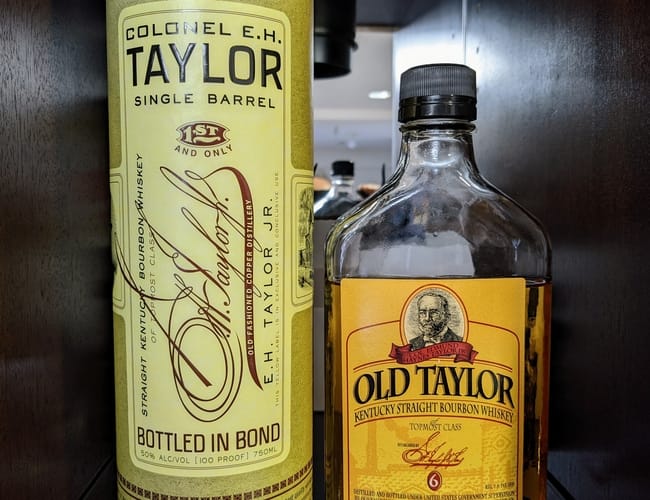 old taylor bourbon and eh taylor single barrel