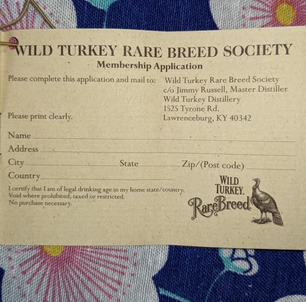 wild turkey wt 01 99 2001 label 6