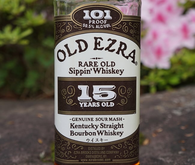 old ezra 15 year front label