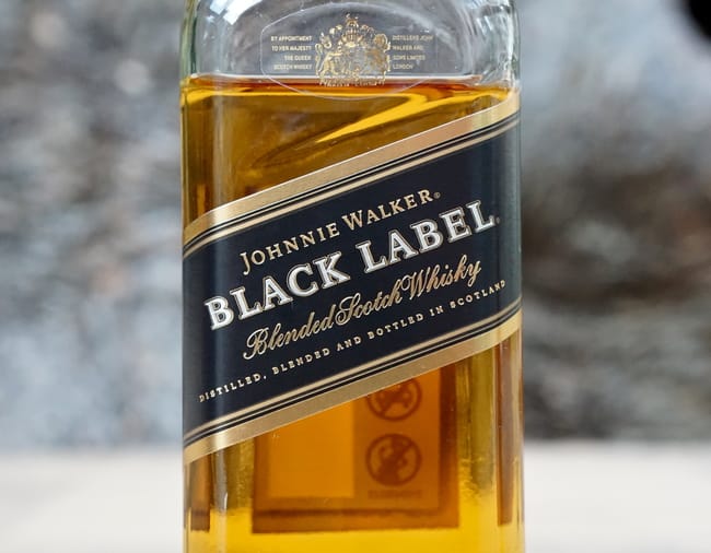 johnnie walker black label front label