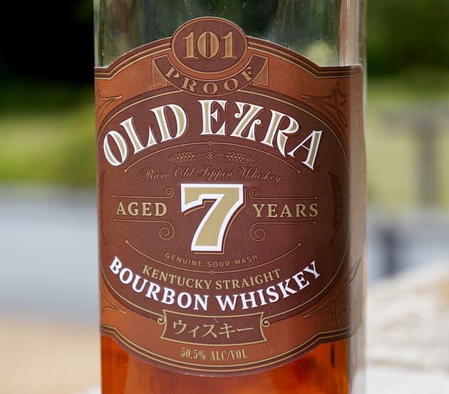 old ezra 7 year 101 front label