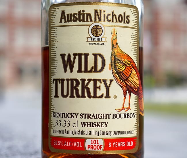 wild turkey 8 year 1995 front label