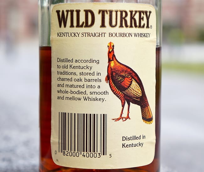 wild turkey 8 year 1995 review back label comp