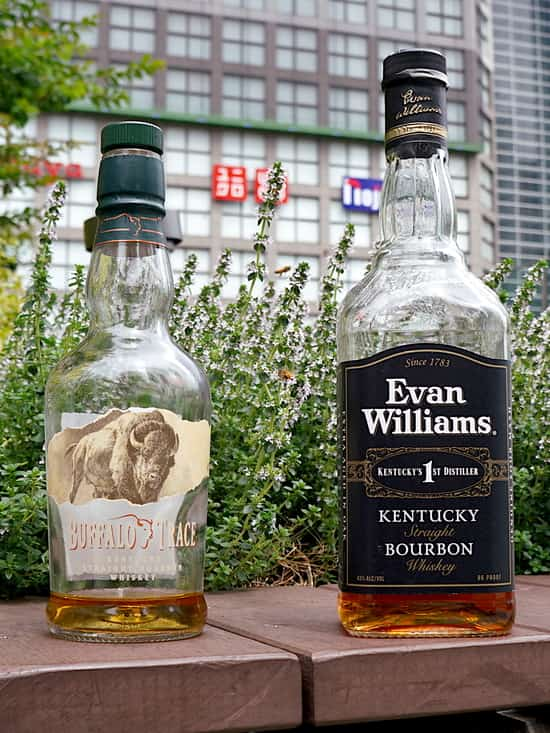 buffalo trace vs evan williams black header