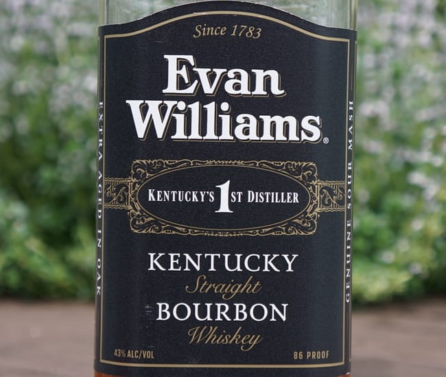 evan williams black label front