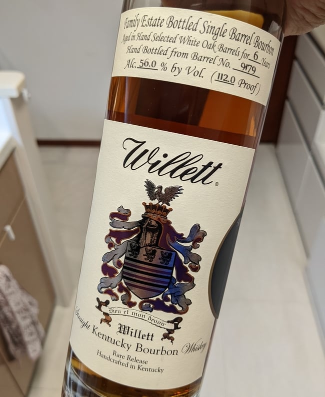willett 6 year bourbon shinanoya front label