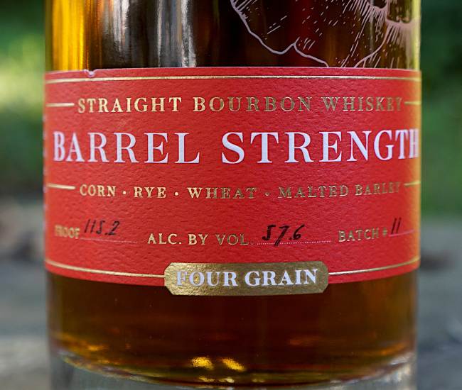 penelope bourbon four grain cask strength front label