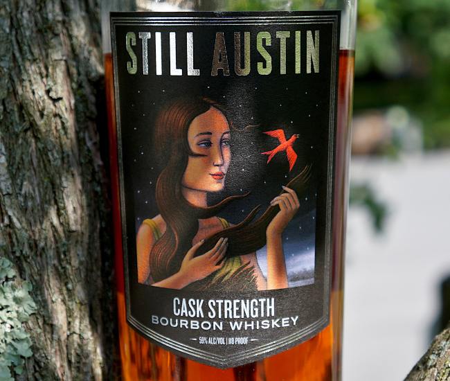 still austin cask strength front label