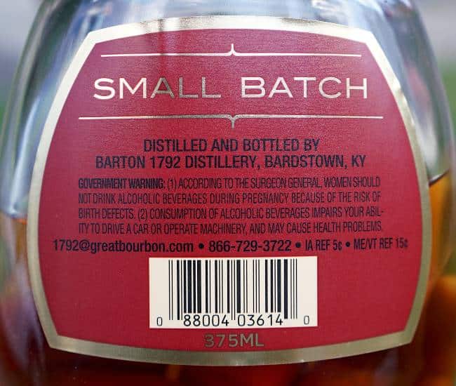 1792 small batch back