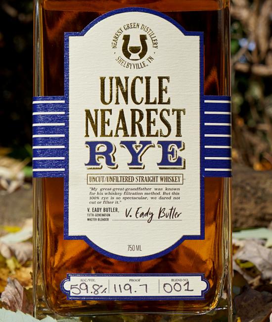 uncle nearest uncut rye front