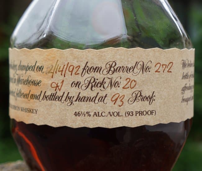 blanton's 1992 label