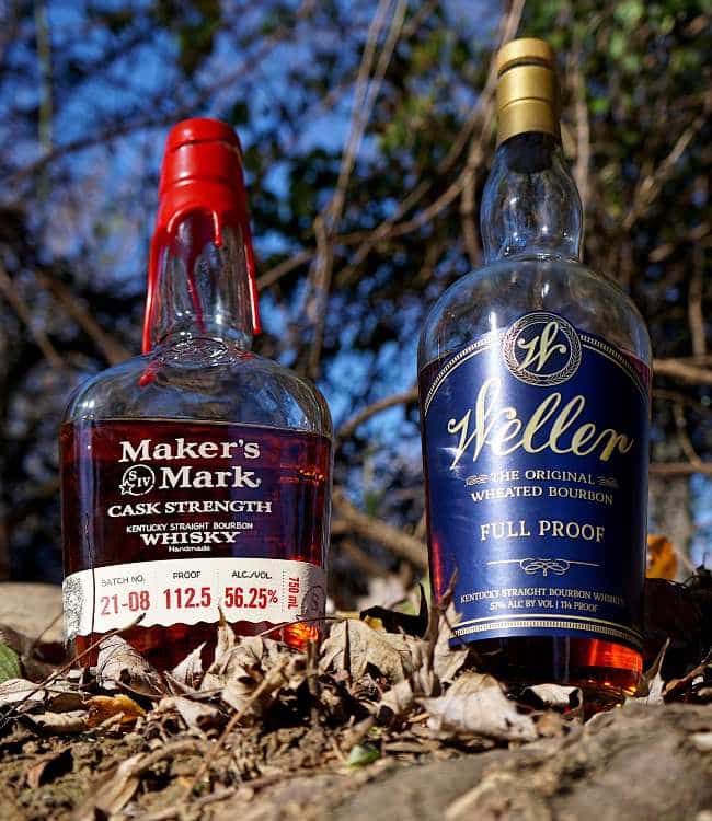 weller full proof vs maker's mark cask strength header