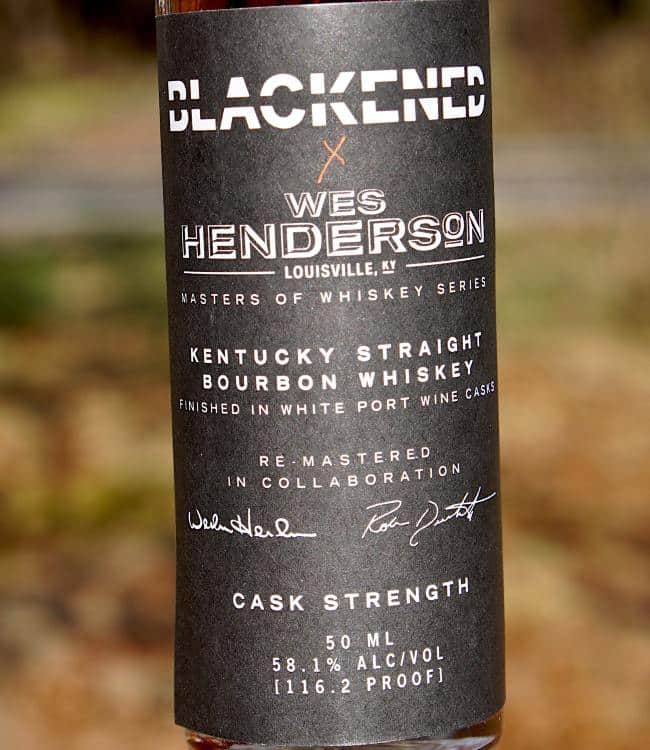 blackened x wes henderson bourbon front