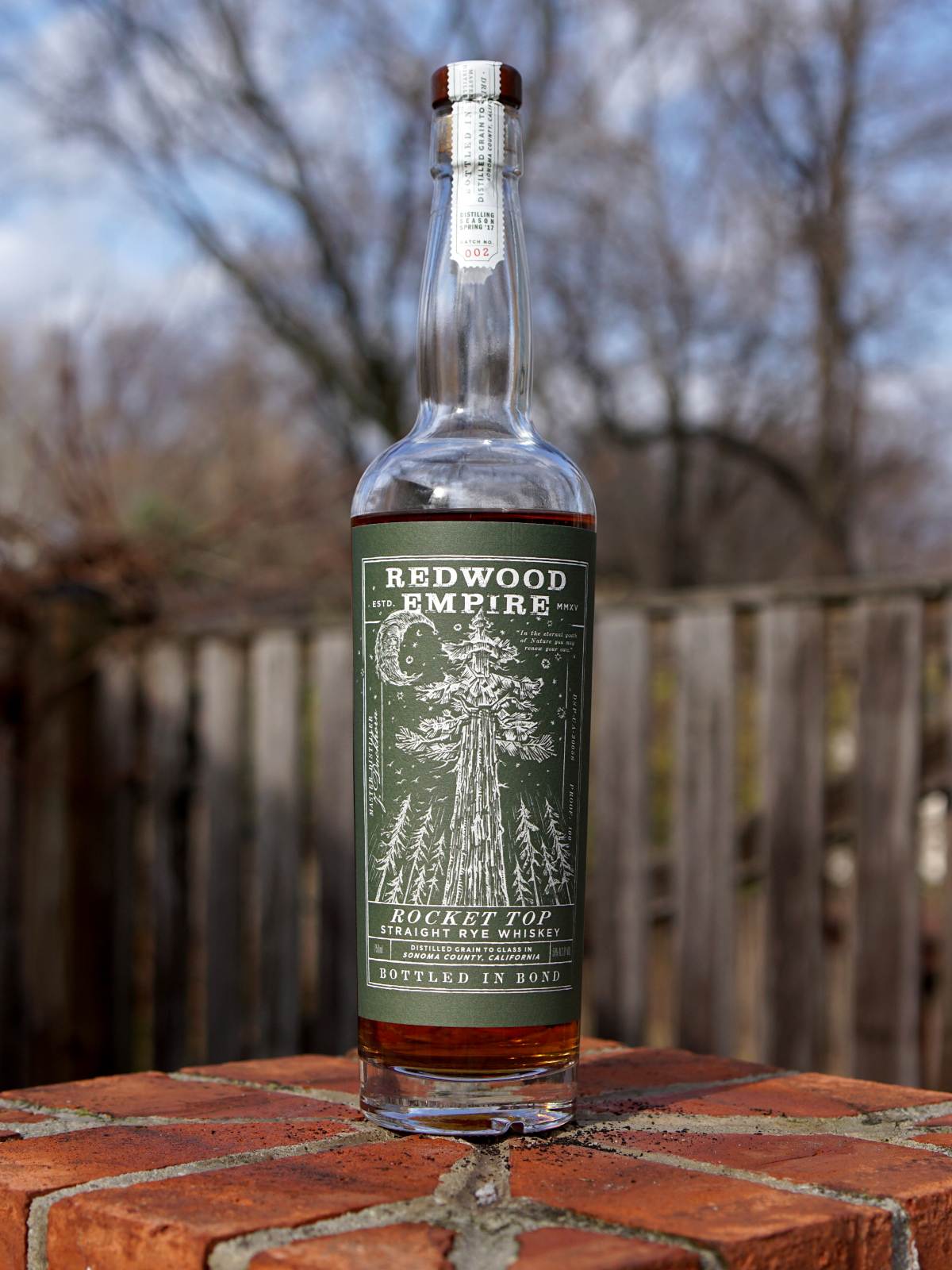 redwood empire bottled in bond rocket top rye featured