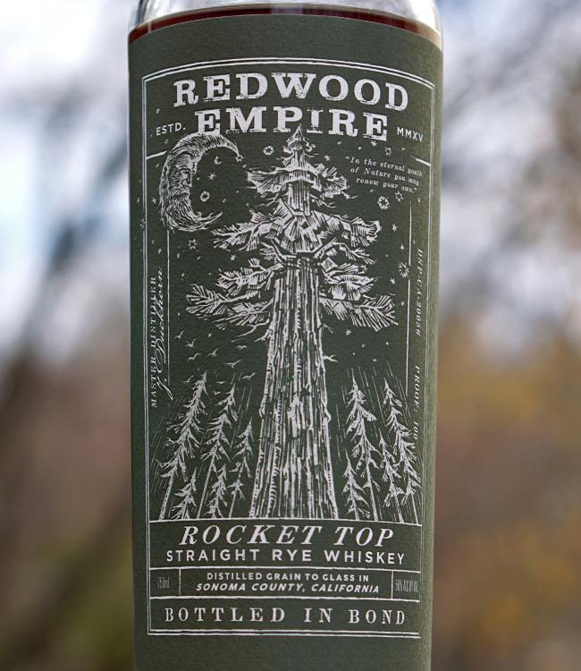 redwood empire bottled in bond rocket top rye front