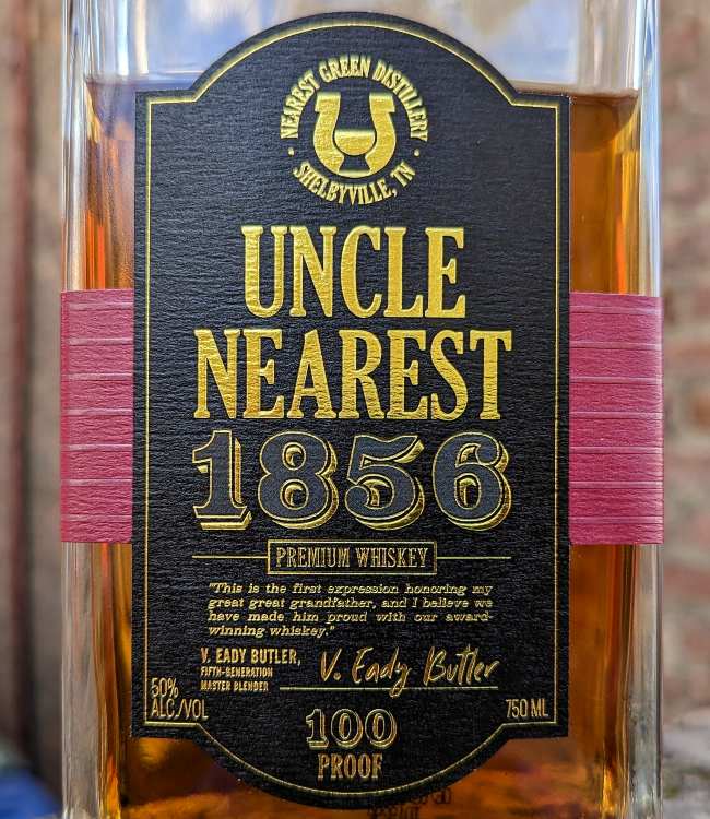 uncle nearest 1856 whiskey front