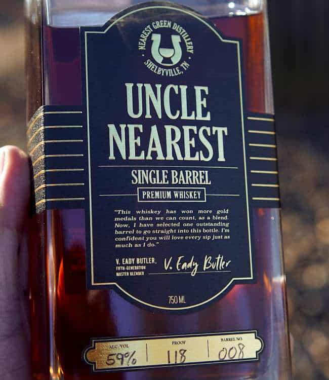 Uncle Nearest Single Barrel Whiskey front