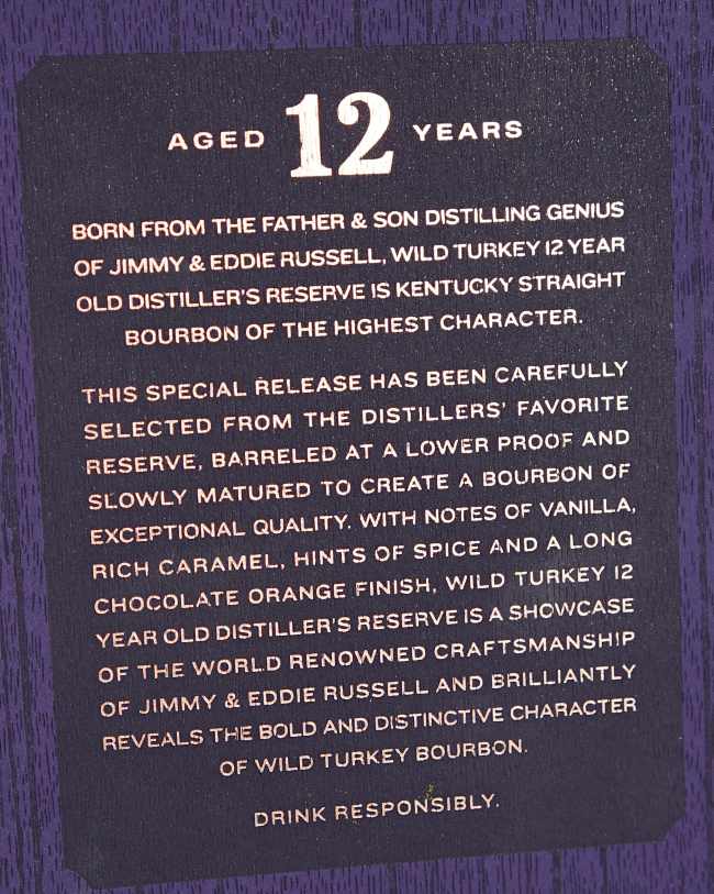 2022 Wild Turkey 12 Year box 3