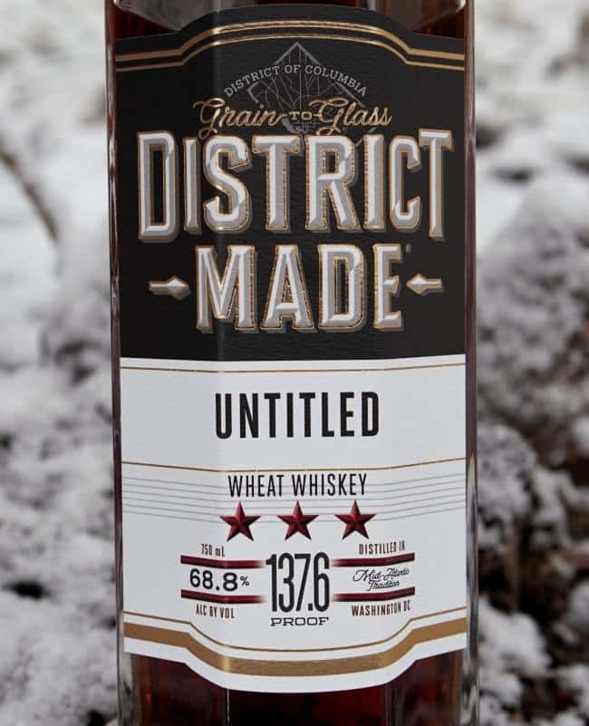 One Eight District Made Single Barrel Wheat Whiskey front