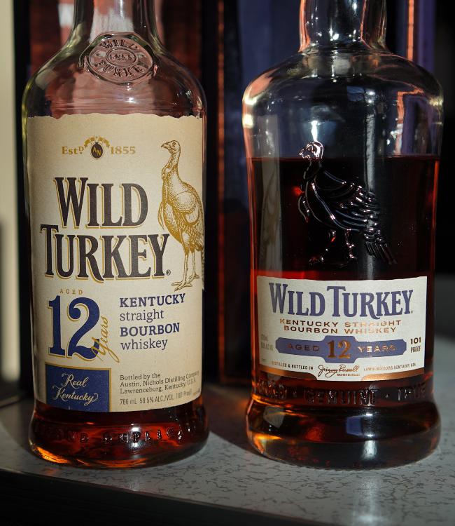 wild turkey 12 year 2012 vs 2022 close 2