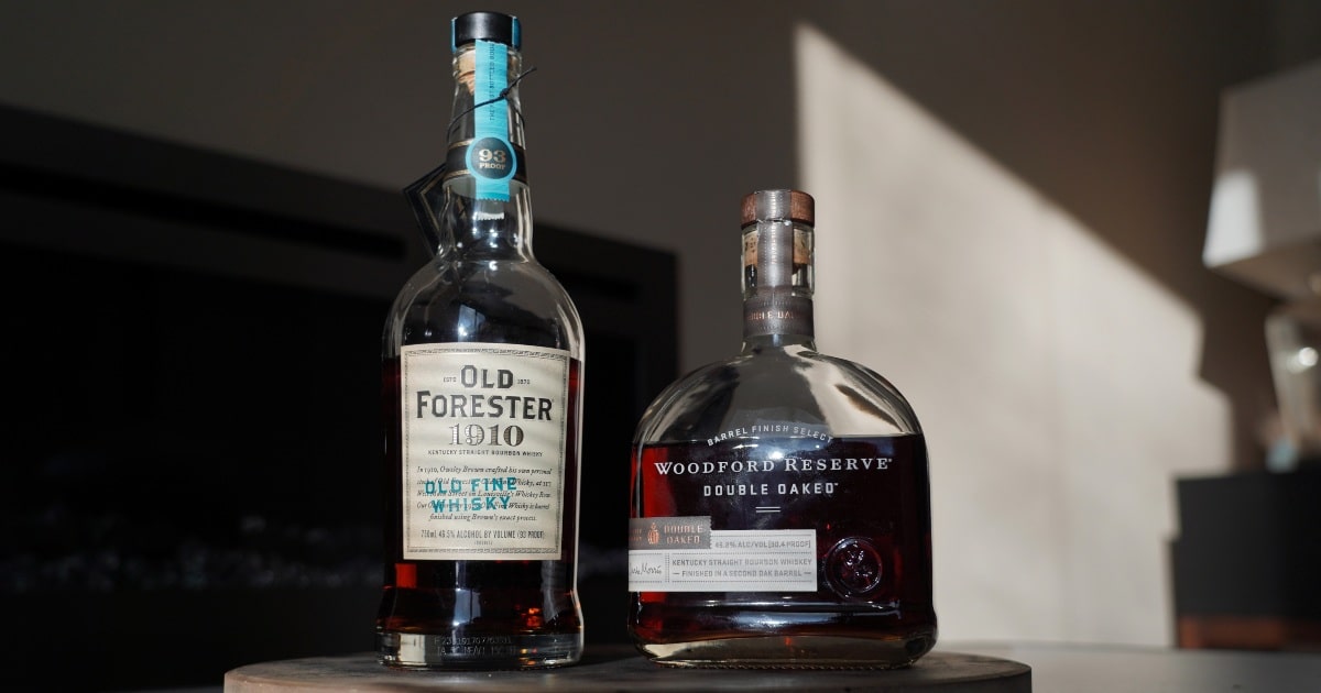 Old Forester 1910 Vs Woodford Reserve Double Oaked The Whiskey Shelf