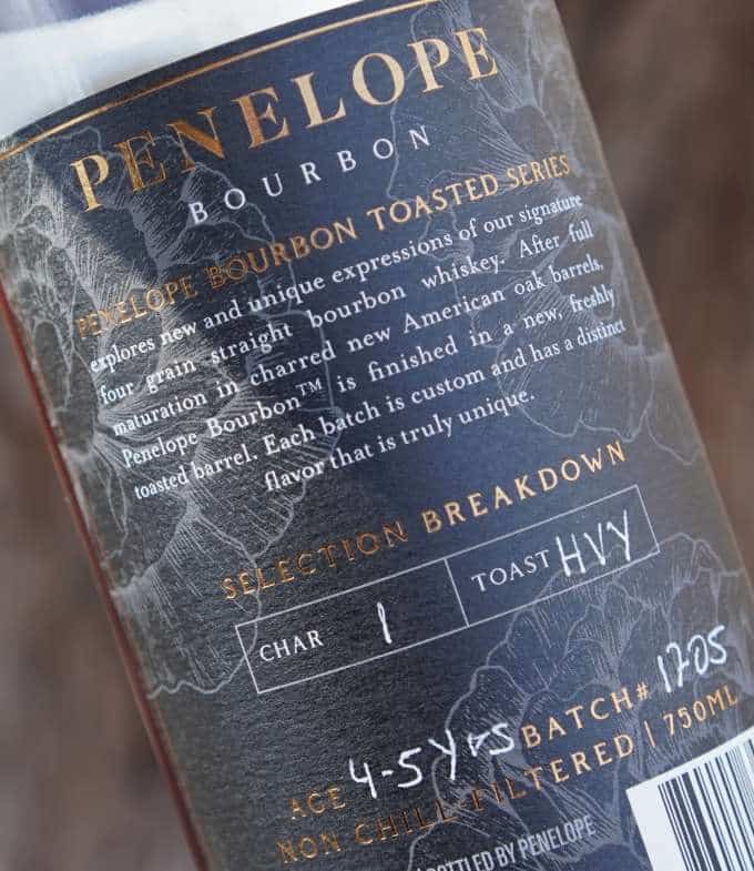 penelope toasted barrel proof bourbon header