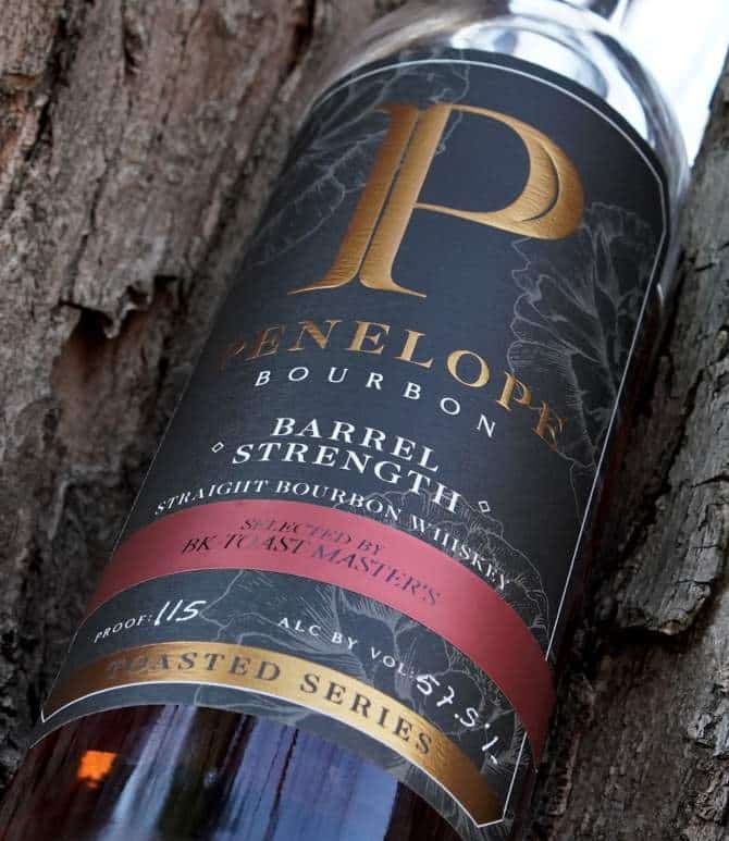 penelope toasted barrel proof bourbon front