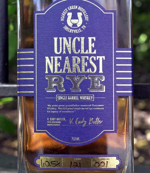 Uncle Nearest Single Barrel Rye front