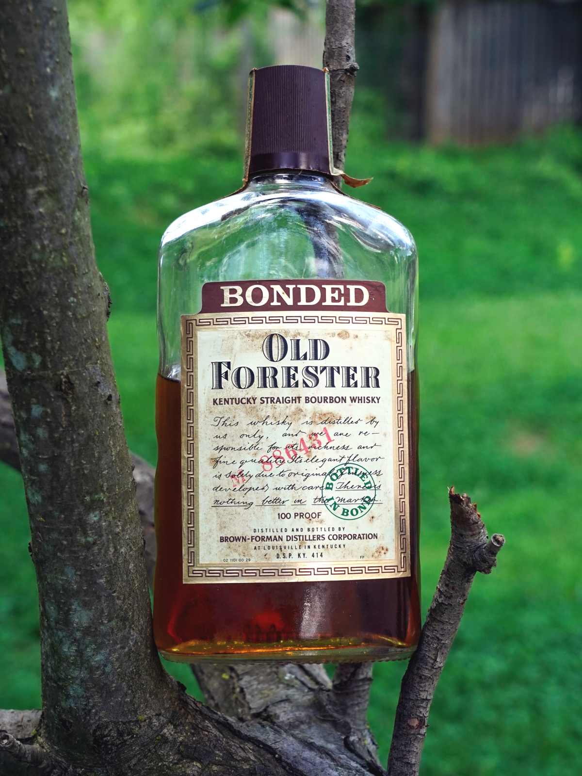 1980s Old Forester Bottled in Bond featured