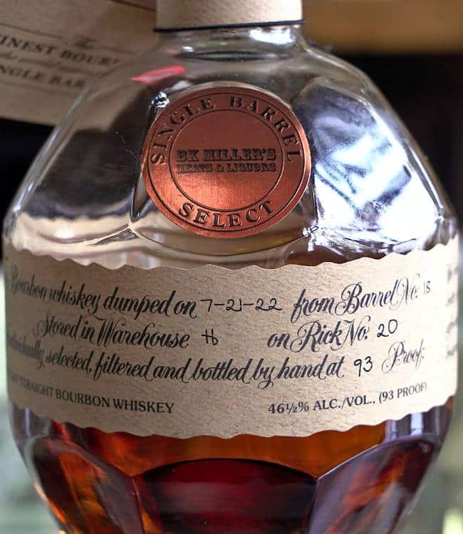 Blanton's BK Miller front