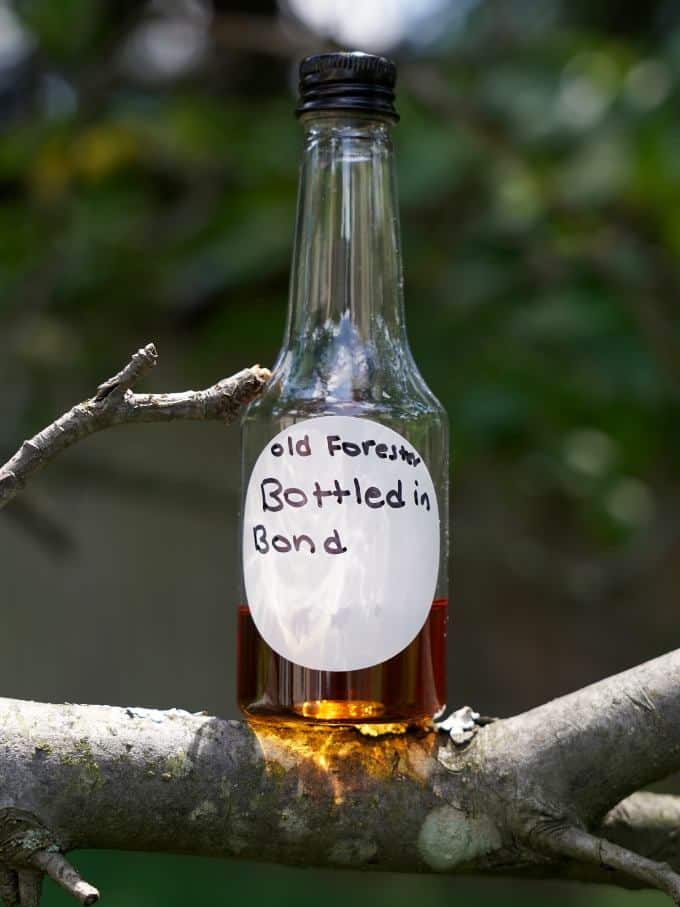 Old Forester Series 117 Bottled in Bond sample bottle