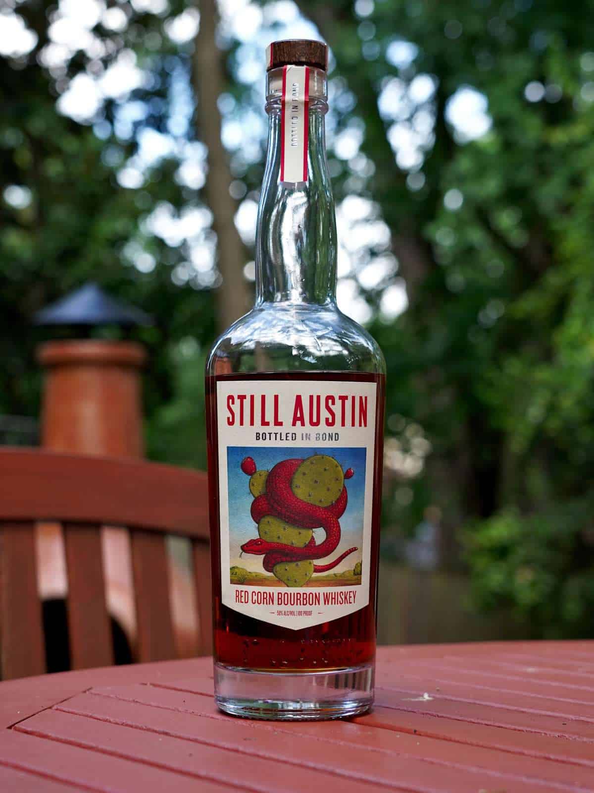 Still Austin Bottled in Bond Red Corn Bourbon featured