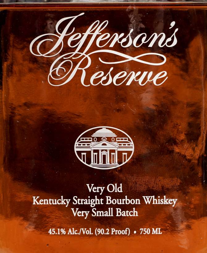 Jefferson's Reserve Bourbon front