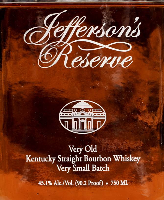 Jefferson's Reserve Bourbon front
